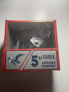 NEW Mirror Eagle 5” Round chrome convex-center Mount Mirror - Picture 1 of 3