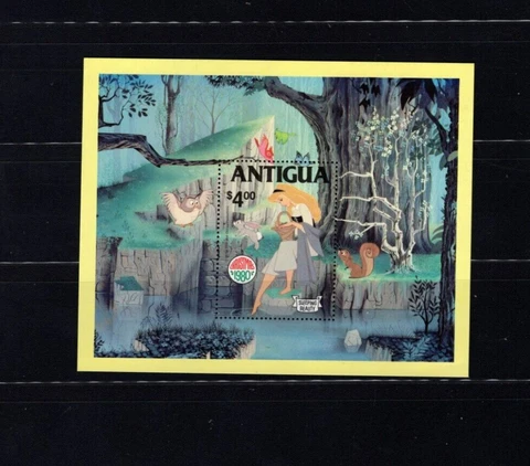 Antigua Disney 601 Sleeping Beauty VF MNH S/S A2 Cover