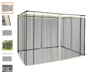 Outsunny Replacement Mesh Mosquito Netting Screen for 10 ft x 10 ft Patio Gazebo - Picture 1 of 1