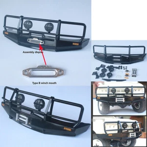 For Land Cruiser LC80 1/10 Climbing RC Model Car Metal Bumper Bull Bar Parts - Picture 1 of 11