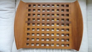 Vintage 1950er Jahre Dansk Dänemark Jens Quistgaard Mitte Jahrhundert Mod Gitter Teak Tablett - Bild 1 von 11