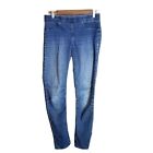 H&M Womens Size 6 Blue Solid Pull On Skinny Jeans