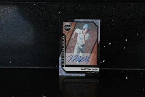 2021 Panini Elite Extra Edition - MATT MCLAIN RC 1/1 AUTOGRAPH BLACK WOW! REDS! - Picture 1 of 2