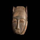 Masques africains antiques visage tribal vintage sculpté bois suspendu guro masques-7557