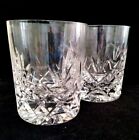Set Of 2 Ceska Crystal Double Old Fashioned Csk3 Glasses Marked