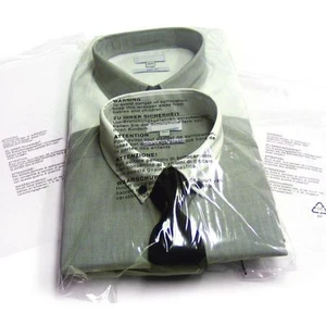 Bolsas de ropa transparentes 5 idiomas aviso de advertencia embalaje protector  - Imagen 1 de 1