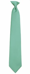 Corbata con clip de espuma de mar clásica para hombre negocios bodas formales fiesta ocasiones - Imagen 1 de 2