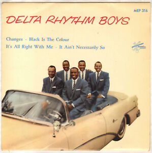 THE DELTA RHYTHM BOYS "CHANGES" DOO WOP JAZZ EP 1957  METRONOME 316 Car cover !