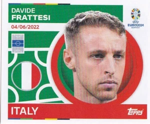 Pegatina Topps Euro 2024 Italia ITA 13 Davide Frattesi - Imagen 1 de 2