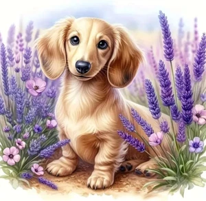 Dog Diamond Painting Kits for Adults, 5D DIY Diamond Art Kits for Beginners, Ful - Picture 1 of 7