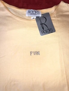 Elegante camiseta de diseño en amarillo XL, "Fun", alta calidad - Imagen 1 de 3