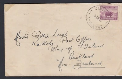 1938 Australia KGVI 5d Merino Sheep FDC Cover COBURG VIC CDS - Image 1 of 3