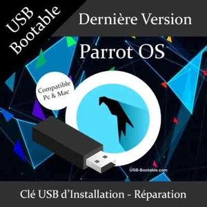 Clé USB Bootable Parrot OS + Guide d'utilisation - Photo 1/1