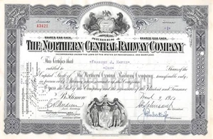 The Northern Central Railway Compagny Certificate 1950 (3421) - Imagen 1 de 2