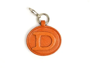 Alphabet/Initial D Handmade Leather Keychain/Charm *VANCA* Made in Japan #26375 - Picture 1 of 11
