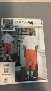 McCall's Know Me 2048 Mimi G Easy Knit Top & Joggers Pattern Men's 44-52 Uncut - Picture 1 of 2