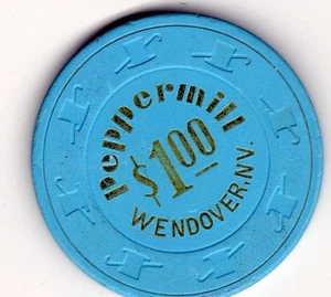 Nevada, Wendover: Peppermill 1.00 Blue - Picture 1 of 2