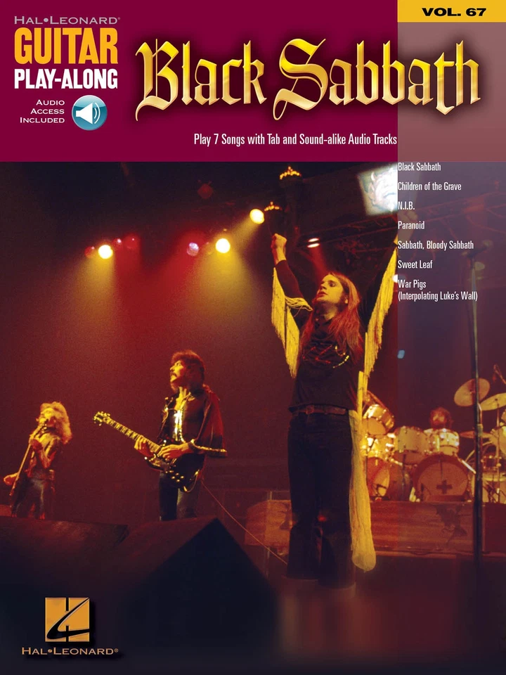 Black Sabbath Guitar Play-Along Vol 67 Notes & Tab Sheet Music Songs Book Audio - Image 1 of 1