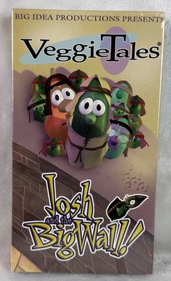 SEALED Veggie Tales Josh & The Big Wall (VHS, 1997) NEW Lesson Obedience Jesus - Image 1 of 3