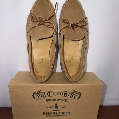 Mocasines de conducción vintage Polo Country Ralph Lauren para mujer sin usar, en caja. Zapato Talla 8.5 Foto 1 de 4