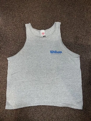 Camiseta sin mangas Wilson Athletic Wear vintage años 90 logotipo clásico talla XL Foto 1 de 4