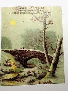 Vintage Victorian 3"x4" Advertising Trade Card OATINE - Foto 1 di 5