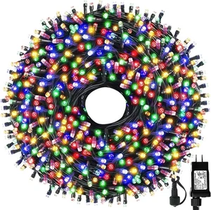 105FT 300LEDs Christmas Lights Outdoor Indoor String Lights 8 Modes Memory Fu... - Picture 1 of 9