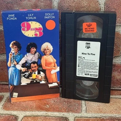 9 To 5 VHS Used Jane Fonda Lily Tomlin Dolly Parton CBS Fox Comedy 1980 PG - Image 1 of 3
