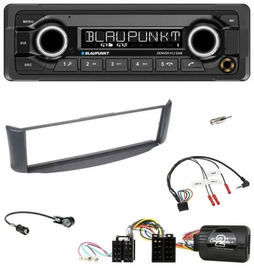 Blaupunkt Bluetooth DAB Lenkrad USB Autoradio für Smart ForTwo 2004-07 grau - Bild 1 von 4