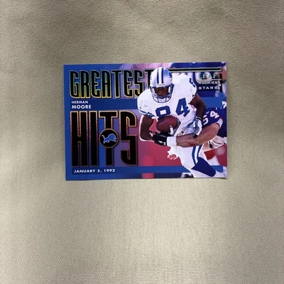 1998 Leaf Rookies & Stars Greatest Hits /2500 Herman Moore #15 Detroit Lions 🔥 - Image 1 of 2