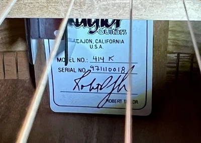 Guitarra acústica Taylor 414 K gran auditorio Foto 1 de 4