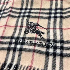 BURBERRY LONDON Nova Check Wool Blanket 47.2 x 25.6 in Luxury Authentic - Afbeelding 1 van 6
