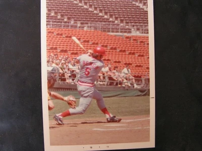 Johnny Bench Instantánea a Color Única 3 1/2 X 5 Rojos Como Nuevos 2 X MVP 70 POY HOF Foto 1 de 2