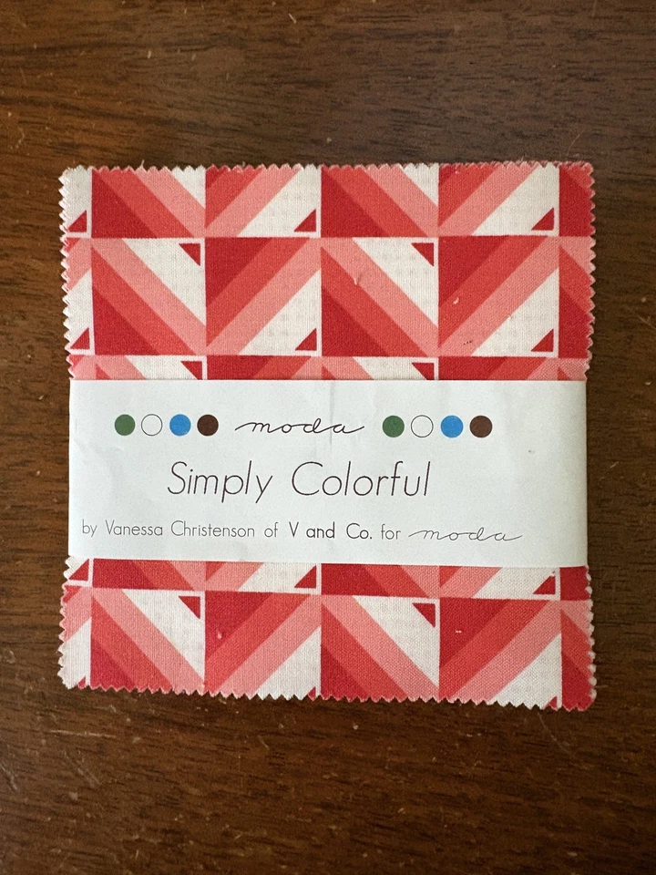 Moda Simply Colorful By Vanessa Christenson of V & Co. - 42 - 5” Charm Squares  - Image 1 of 2