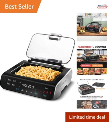 BRAND NEW Gourmia FoodStation 5-in-1 Smokeless Grill & Air Fryer - Image 1 of 4