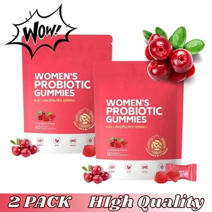 2X Women's Probiotic Gummies Cranberry Flavor 60 Gummies NEW HOT/ - Picture 1 of 9