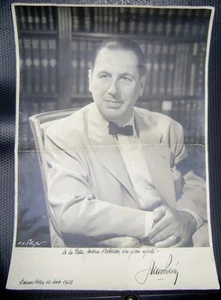 FOTO REAL Juan Domingo Perón Peronismo con Dedicación y Original Firmado 1953!!! - Imagen 1 de 1