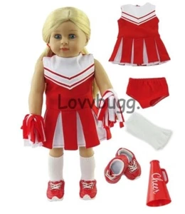 Complete Red CheerLeader for American Girl 18" Doll Clothes FREESHIP ADDS! LovvU - Picture 1 of 10