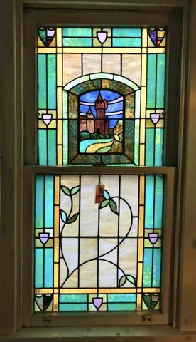 stained glass window vintage Cover