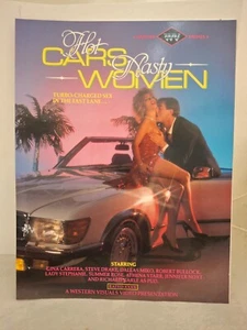 "HOT CARS & NASTY WOMEN" w/GINA CARRERA* '85  PHOTO AD SLICK  8.5" x 11" - Picture 1 of 4