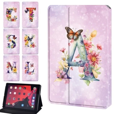 Initials Leather Stand Cover Case For Apple iPad Pro 11'' 12.9'' /Pro 13'' 2024 - Image 1 of 4