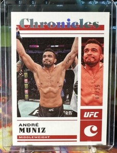 2023 Panini Chronicles UFC Andre Muniz #43 Holo Silver Platinum Foil /25