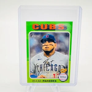 2024 Topps Heritage High Number - Isaac Paredes MINI #573 - Chicago CUBS - Picture 1 of 3