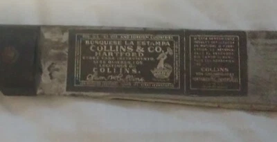 Machete Hartford Busquese La Estampa Collins&Co vintage con funda de cuero 29"... Foto 1 de 4