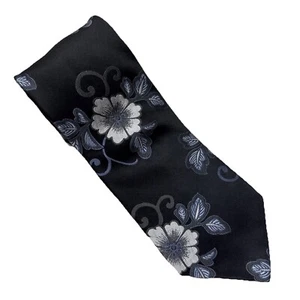 Stunning MURANO Necktie Black Gray Lt. Blue Designer Luxury 60" USA MADE - Picture 1 of 6