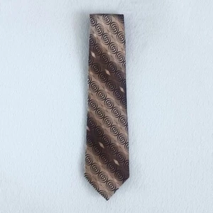 Salvatore Pellegrino Men's Brown 100% Silk Hand Made Necktie 60" x 4" Italy - Picture 1 of 3