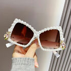 Fashionable Pearl Butterfly Sunglasses Chic Oversized Eyewear Uv400 Protection