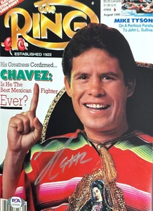 Julio Cesar Chavez Signed 8x10 Boxing Photo PSA AH98688 - Picture 1 of 2