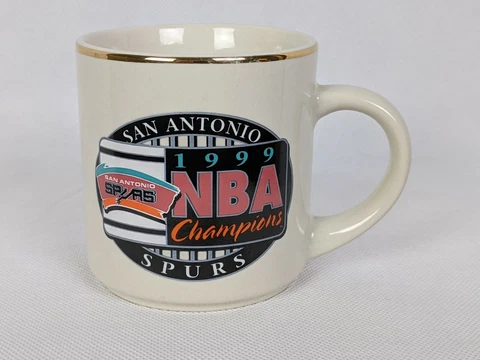 Vintage 1999 San Antonio Spurs NBA Champions Mug Cup Cover