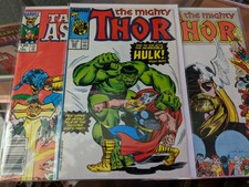 Thor Comic Lot, #373 #385  tales of Asgard, Thor V.S. Hulk